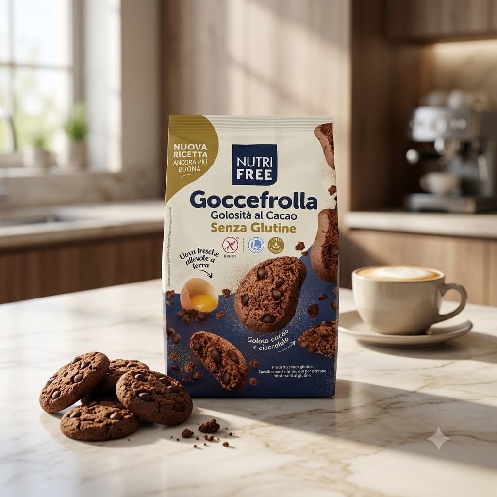 Biscotti Goccefrolla al cacao Nutrifree - immagine 2
