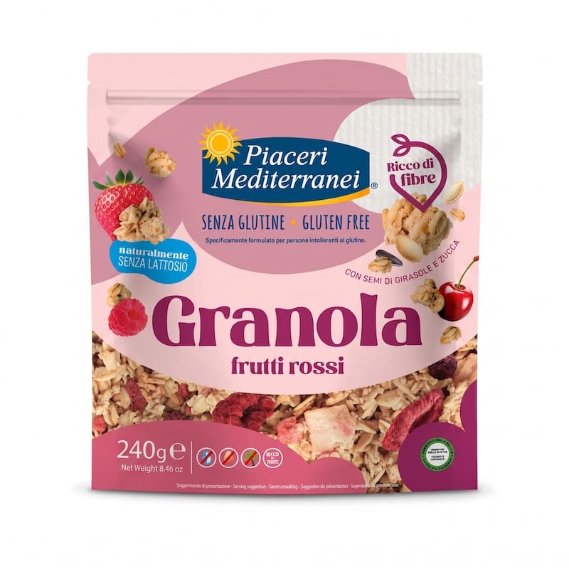 Granola Frutti Rossi Piaceri Mediterranei